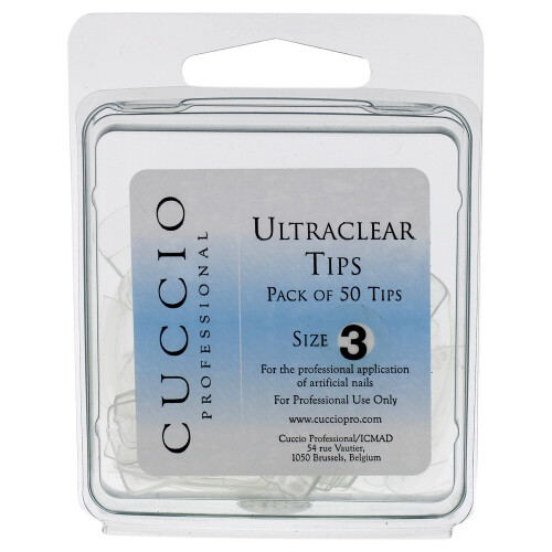 Cuccio Pro Ultraclear Tips - 3 50 Pcs, 50 unidades