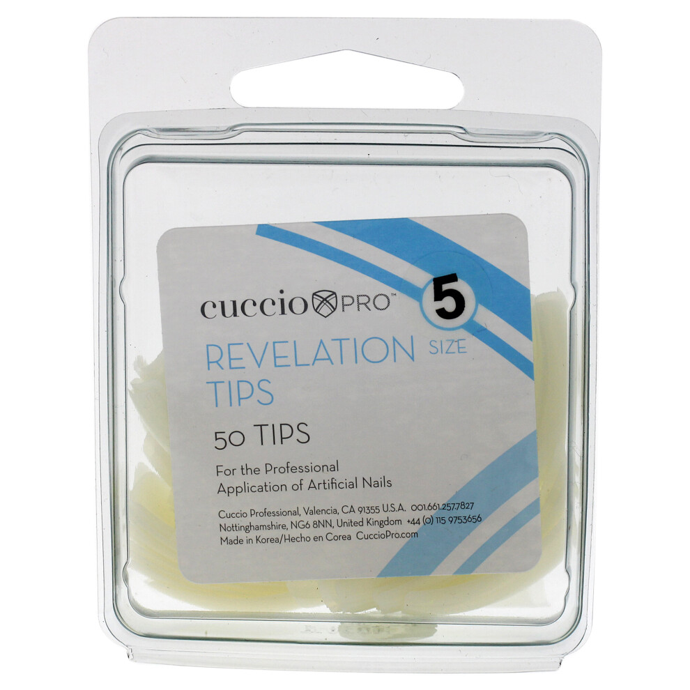 Cuccio Pro - Revelation Tips - 5 - For Women - Acrylic Nails - 50 Pc