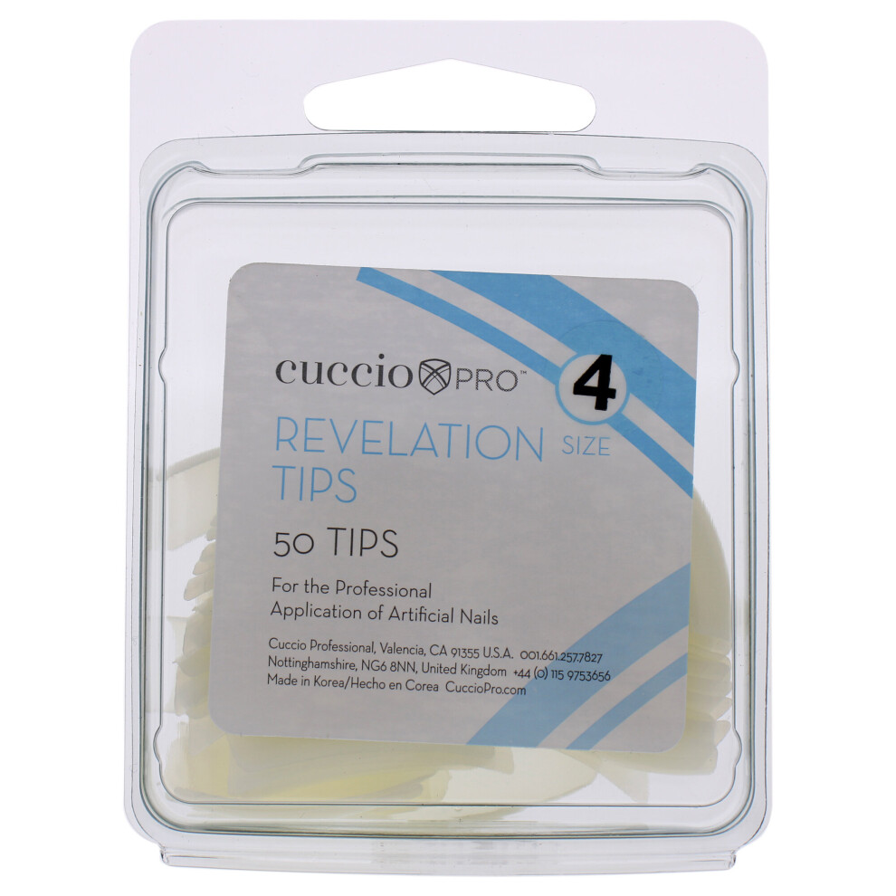 Cuccio Pro - Revelation Tips - 4 - For Women - Acrylic Nails - 50 Pc