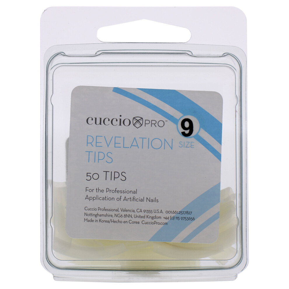 Cuccio Pro - Revelation Tips - 9 - For Women - Acrylic Nails - 50 Pc