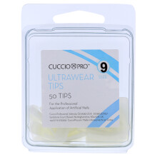 Cuccio Pro - Ultrawear Tips - 9 - for Women - Acrylic Nails - 50 Pc