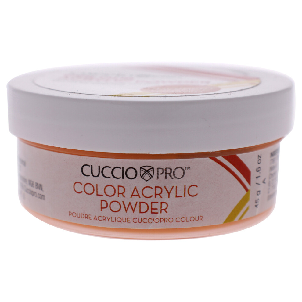 Cuccio Pro - Color Acrylic Powder - Sherbert Orange - For Women - Acrylic Powder - 1.6 Oz