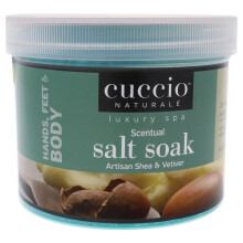 Cuccio - Luxury Spa Scentual Salt Soak - Artisan Shea and Vetiver - for Unisex - Bath Salts - 29 oz
