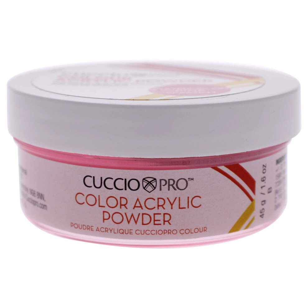Cuccio Pro - Color Acrylic Powder - Watermelon Pink - For Women - Acrylic Powder - 1.6 Oz
