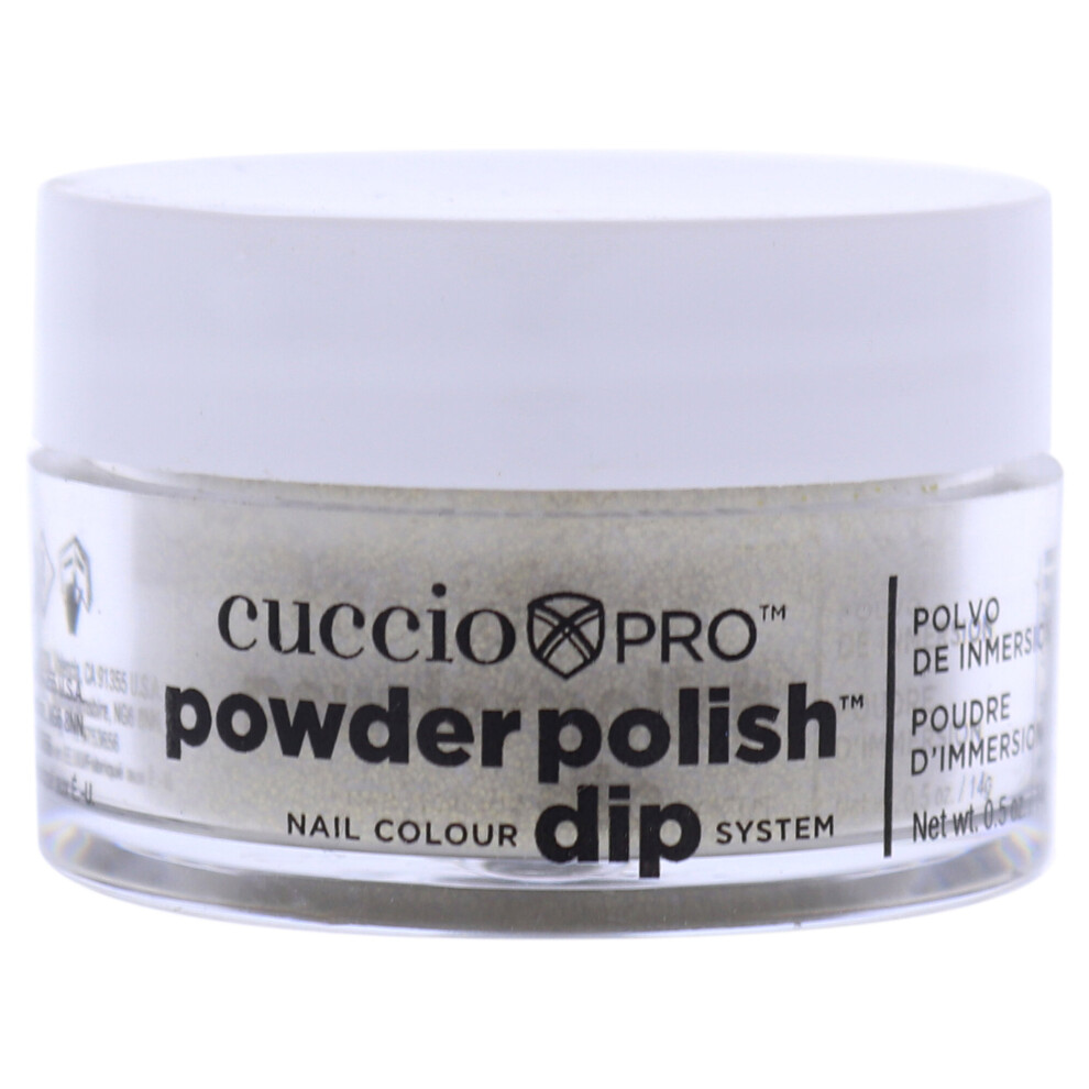 Cuccio Gold - Pro Powder Polish Nail Colour Dip System - Rich Glitter - For Women - Nail Powder - 0.5 Oz