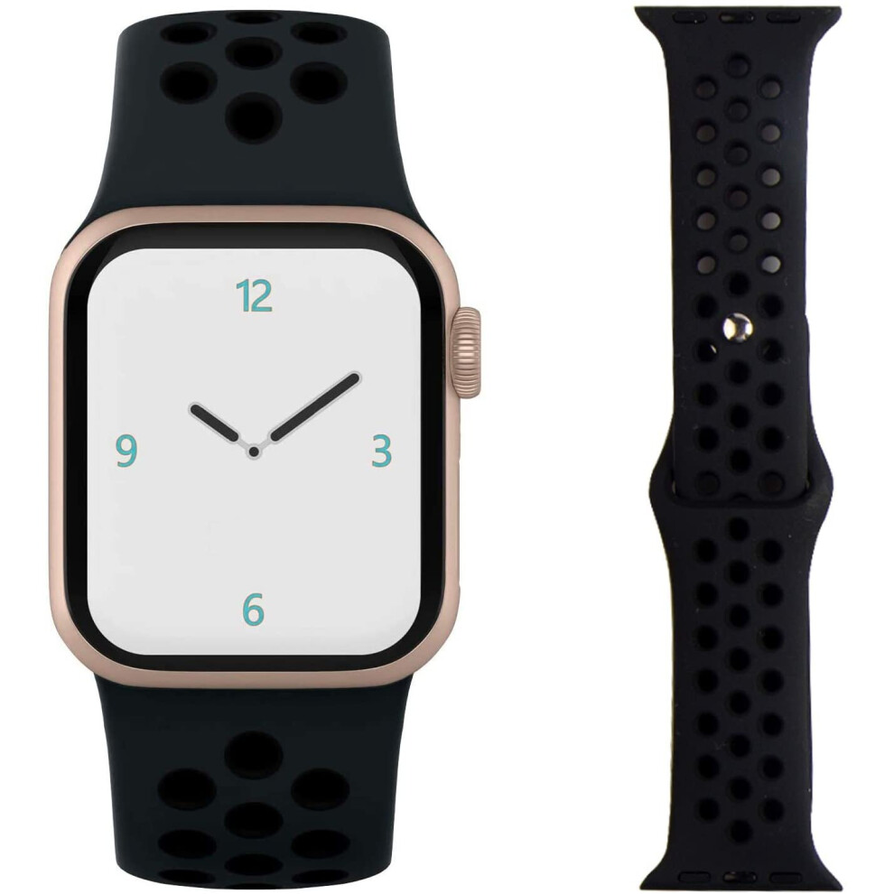Watch Strap Compatible With Apple Watch Strap Waterproof Silicone Style, Soft Breathable Replacement Wristbands Compatible For Iwatch Sizes 38/40Mm An Multicoloured 5060791302528