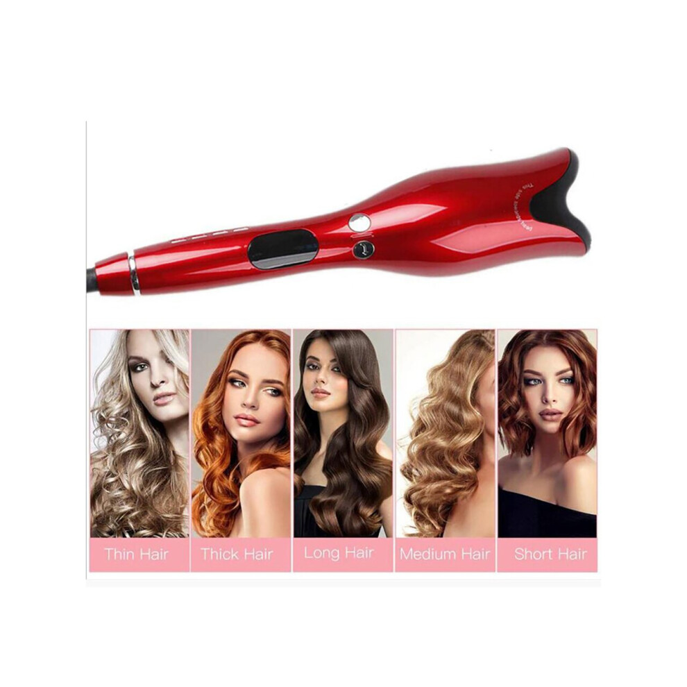 Spin N Curl Ceramic Rotating Curler, Ruby Red