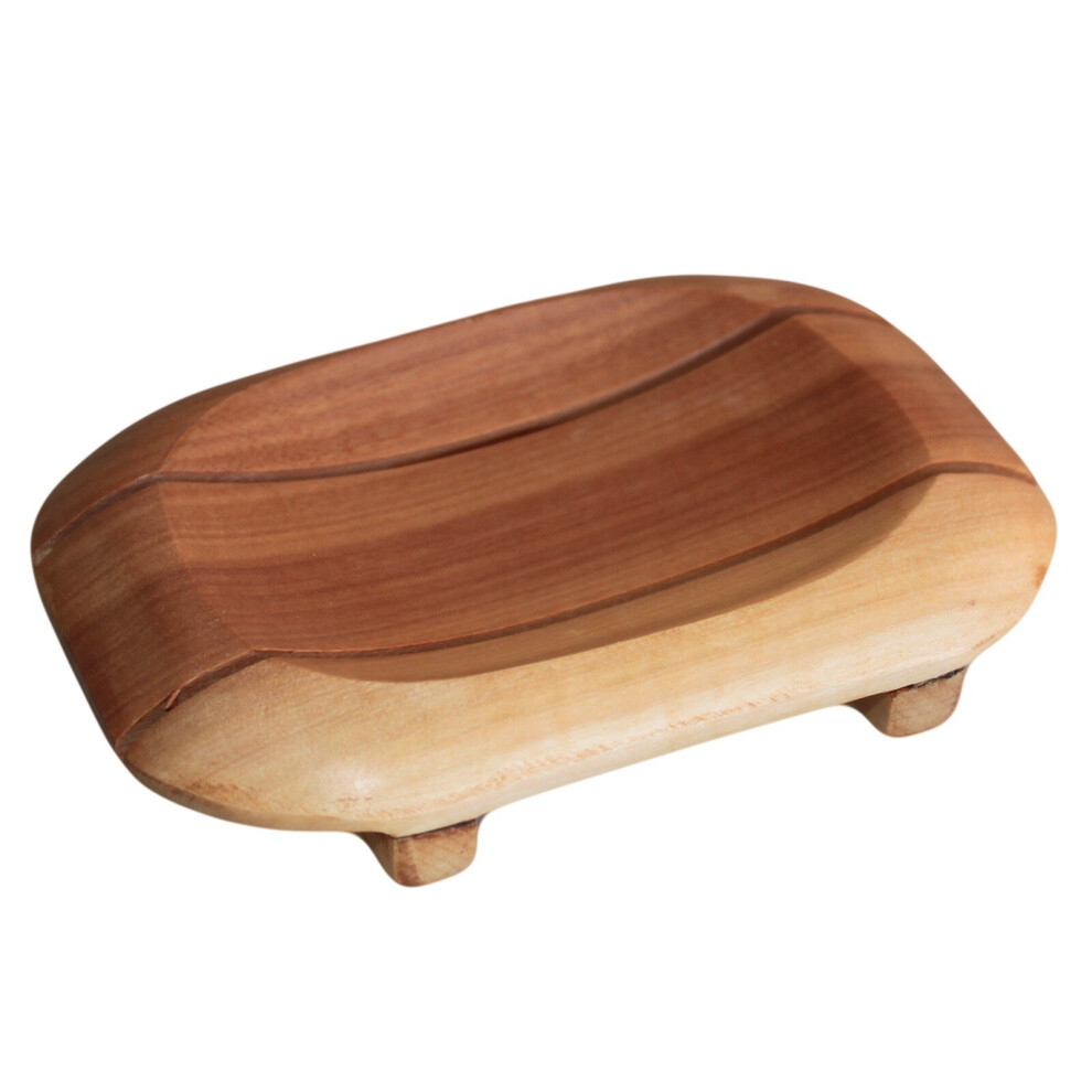 Ancient Wisdom Classic Mahogany Soap Dish - Oval In Rectangle