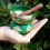 Mini Singing Bowl Gift Set - Green 4