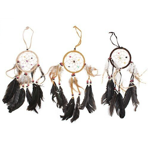 Bali Dreamcatchers - Medium Round - Cream/Coffee/Choc 1
