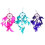 Bali Dreamcatchers - Medium Round - Turq/Pink/Purp 2