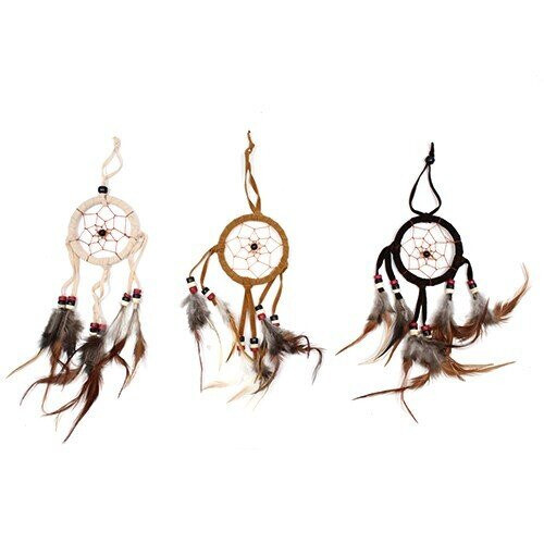 Bali Dreamcatchers - Small Round - Cream/Coffee/Choc 1