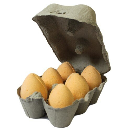 6x Bath Eggs in a Tray- Tangerine & Grapefruit 2