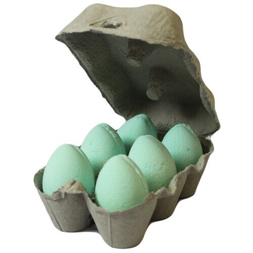6X Bath Eggs in a Tray - Mango 1