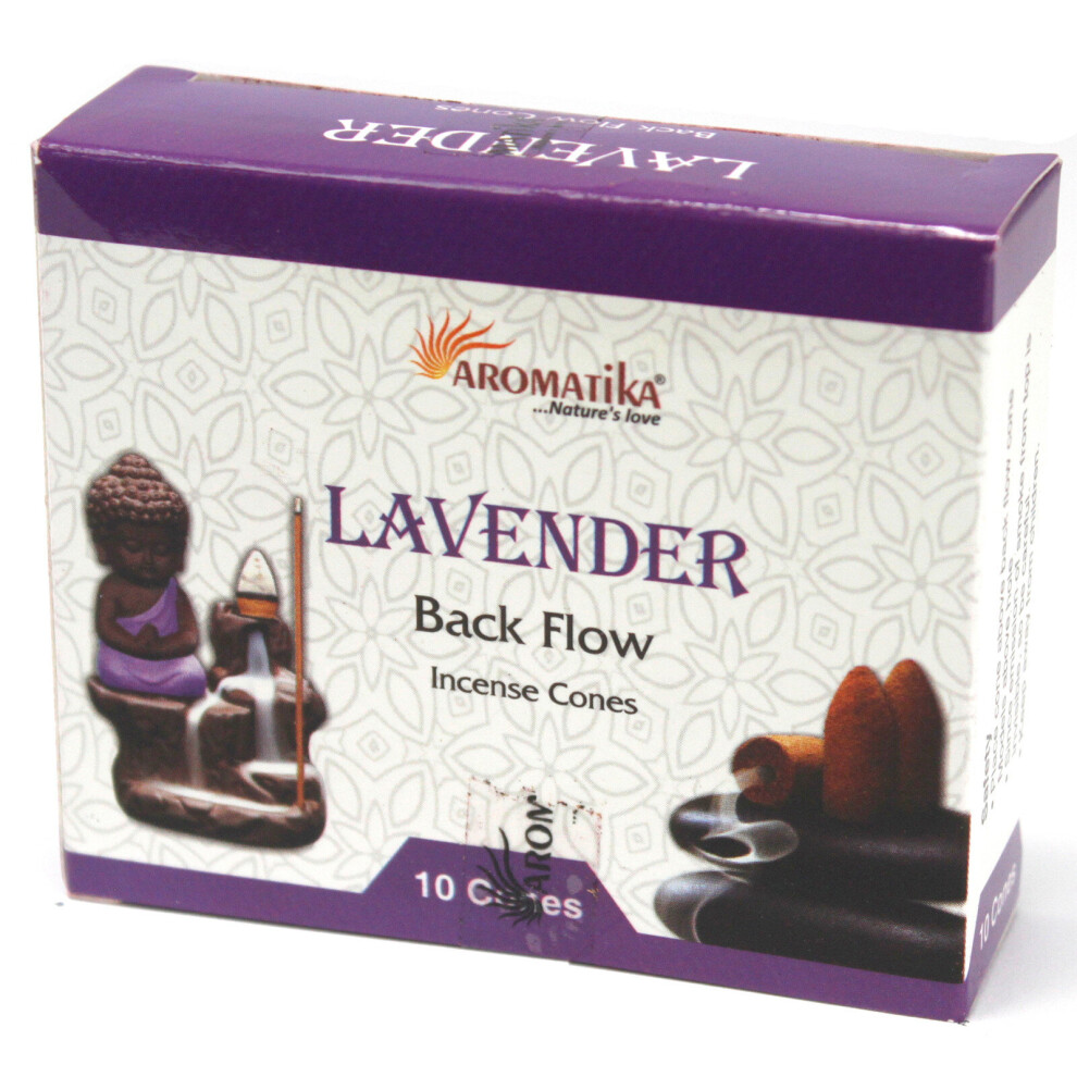 Ancient Wisdom Lavender Aromatica Backflow Incense Cones
