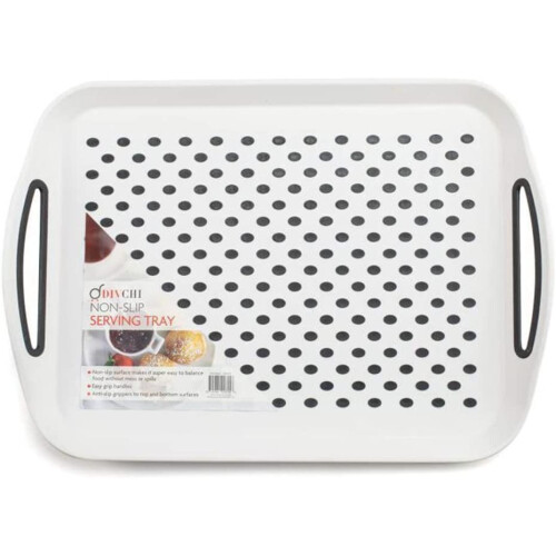2X Set of Anti-Slip Rectangular Non-Slip Trays 2