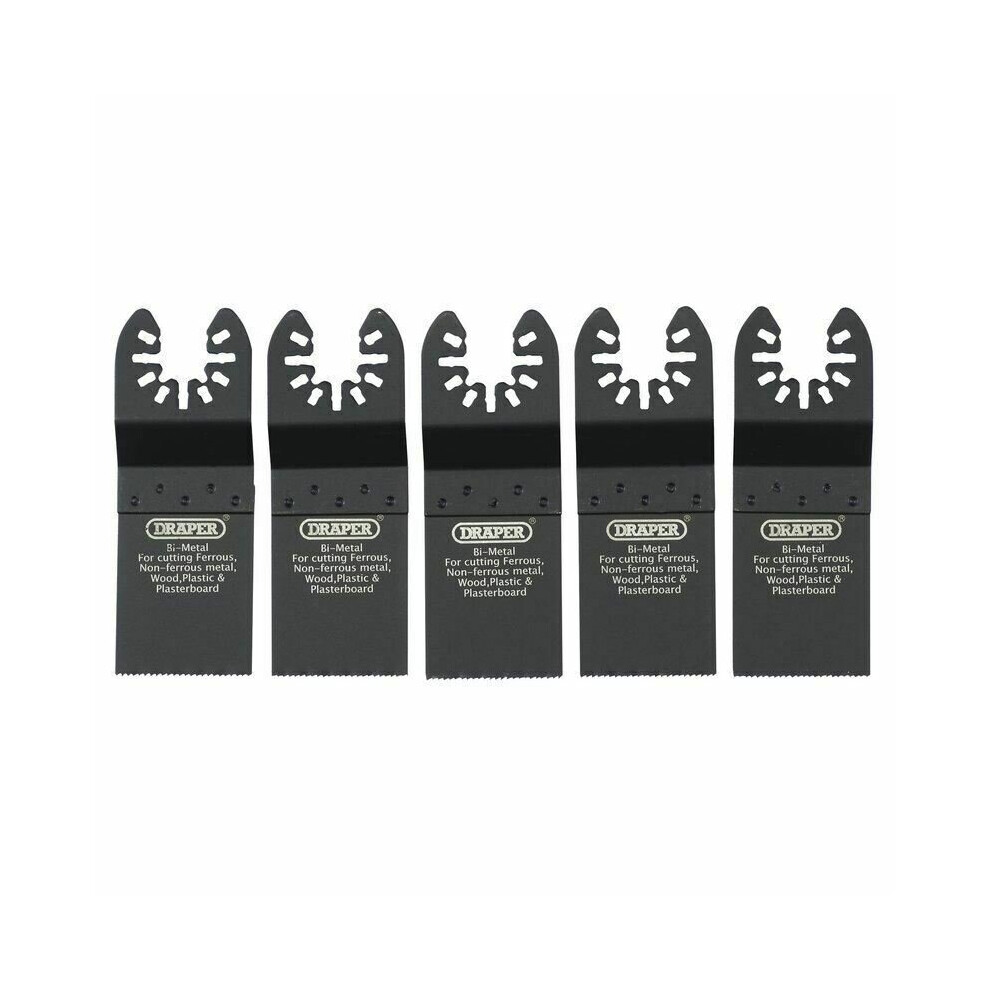 New Draper 70476 5 Piece MULTI TOOL PLUNGE CUTTING SET 34mm Wood Plastic Metal
