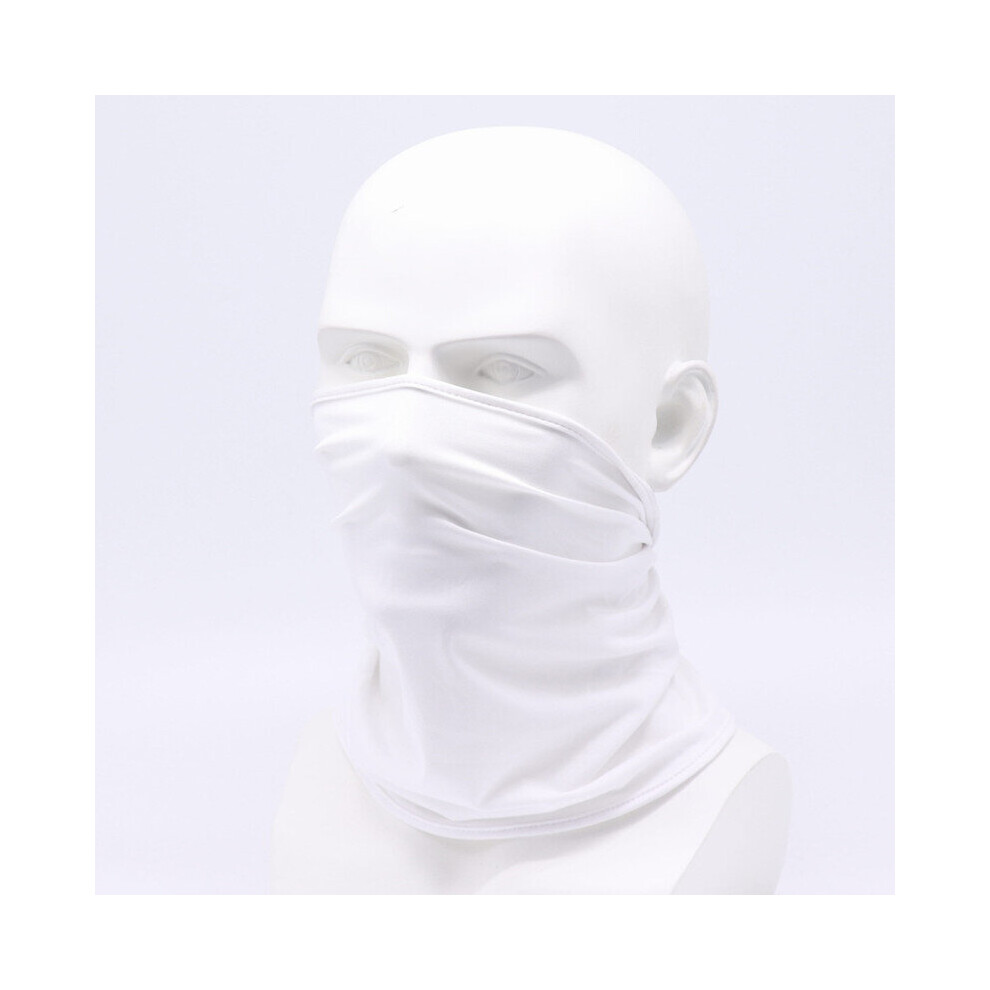 (White) Snood Face Covering | Reusable Washable Face Mask 7067315765119