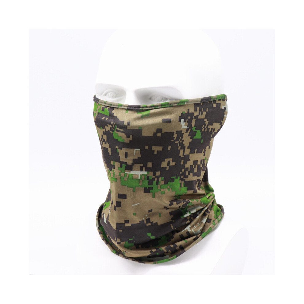 (Green Camouflage) Snood Face Covering | Reusable Washable Face Mask 7067315765133