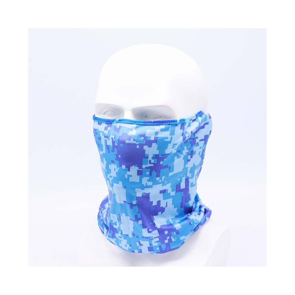 (Blue Camouflage) Snood Face Covering | Reusable Washable Face Mask 7067315765140
