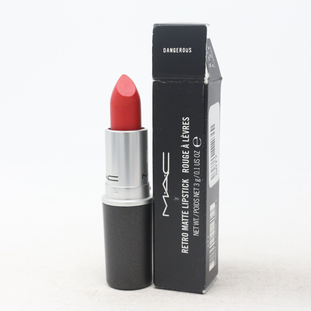 Mac (Dangerous) Retro Matte Lipstick 0.1Oz/3G New In Box