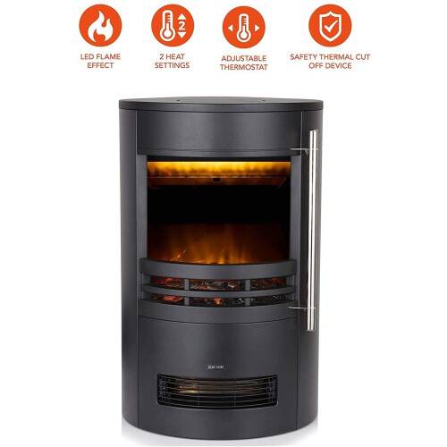 Warmlite Elmswell WL46022 2kW Flame Effect Electric Stove 1
