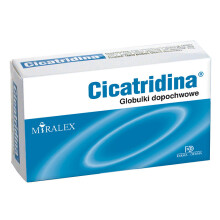 Cicatridina Vaginal Ovules Suppositories Dryness Suchość Pochwy 10 Globules