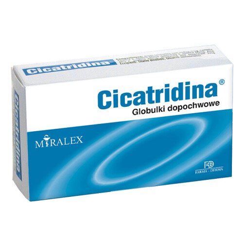 Cicatridina Vaginal Ovules Suppositories Dryness Suchość Pochwy 10 Globules