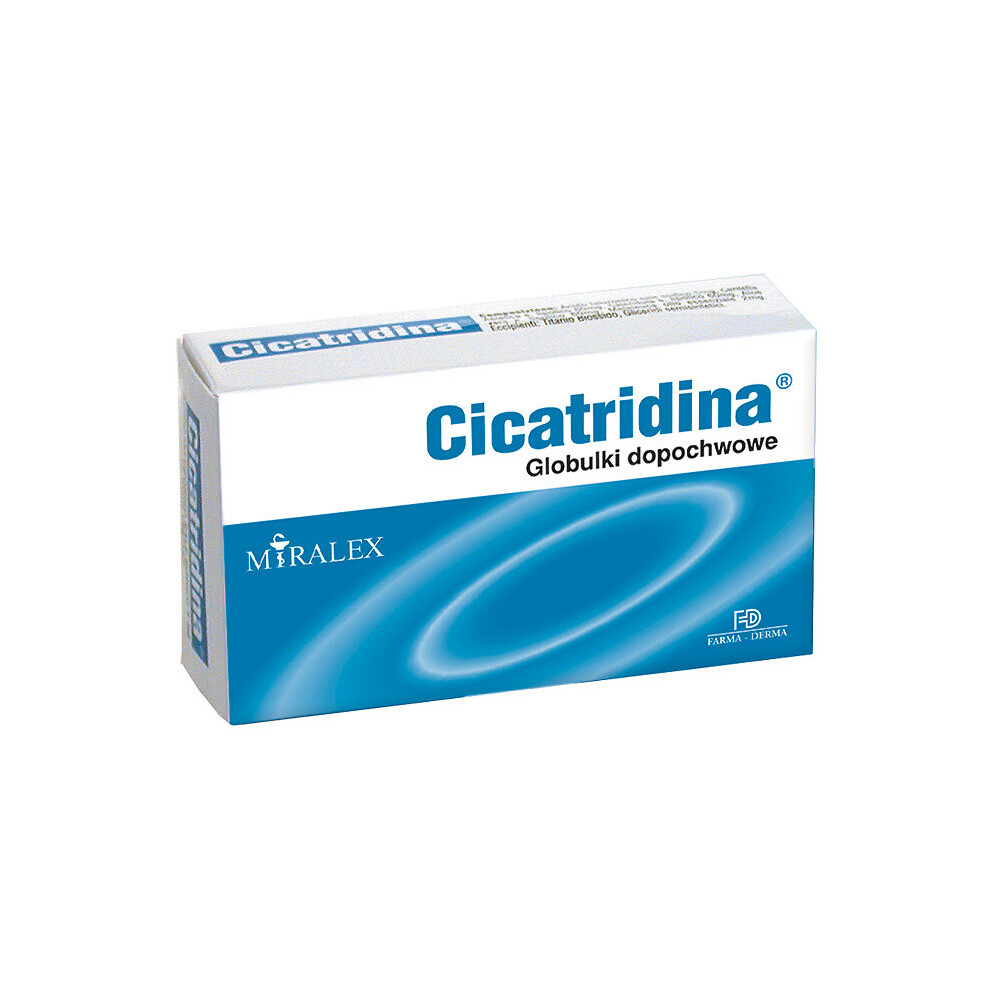 Cicatridina Vaginal Ovules Suppositories Dryness Suchość Pochwy 10 Globules