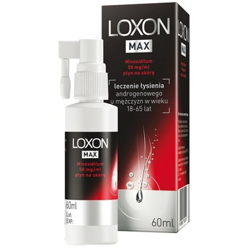 Loxon Max 5 Hair Loss Treatment Solution Spray Serum Miloxidil