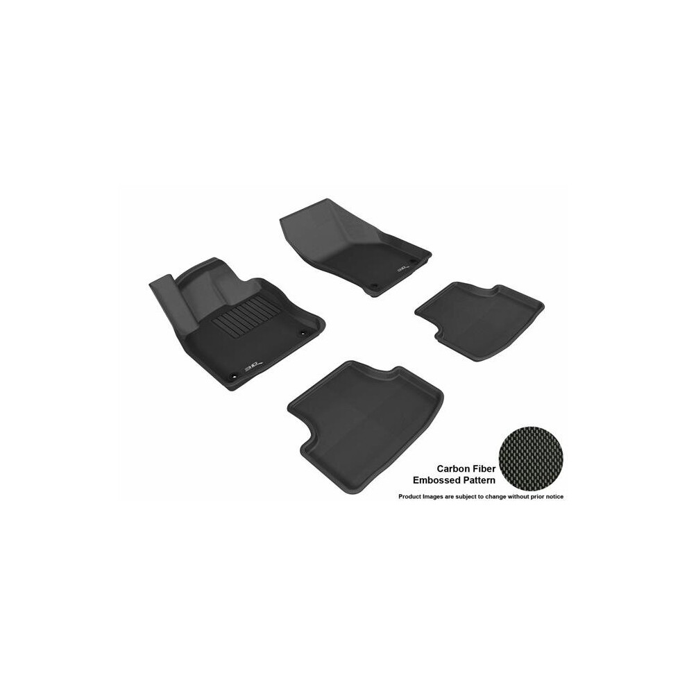 3D Maxpider L1vw05001509 Kagu R1 R2 Floor Mat For 2015-2018 Volkswagen Golf, Black 842132096663