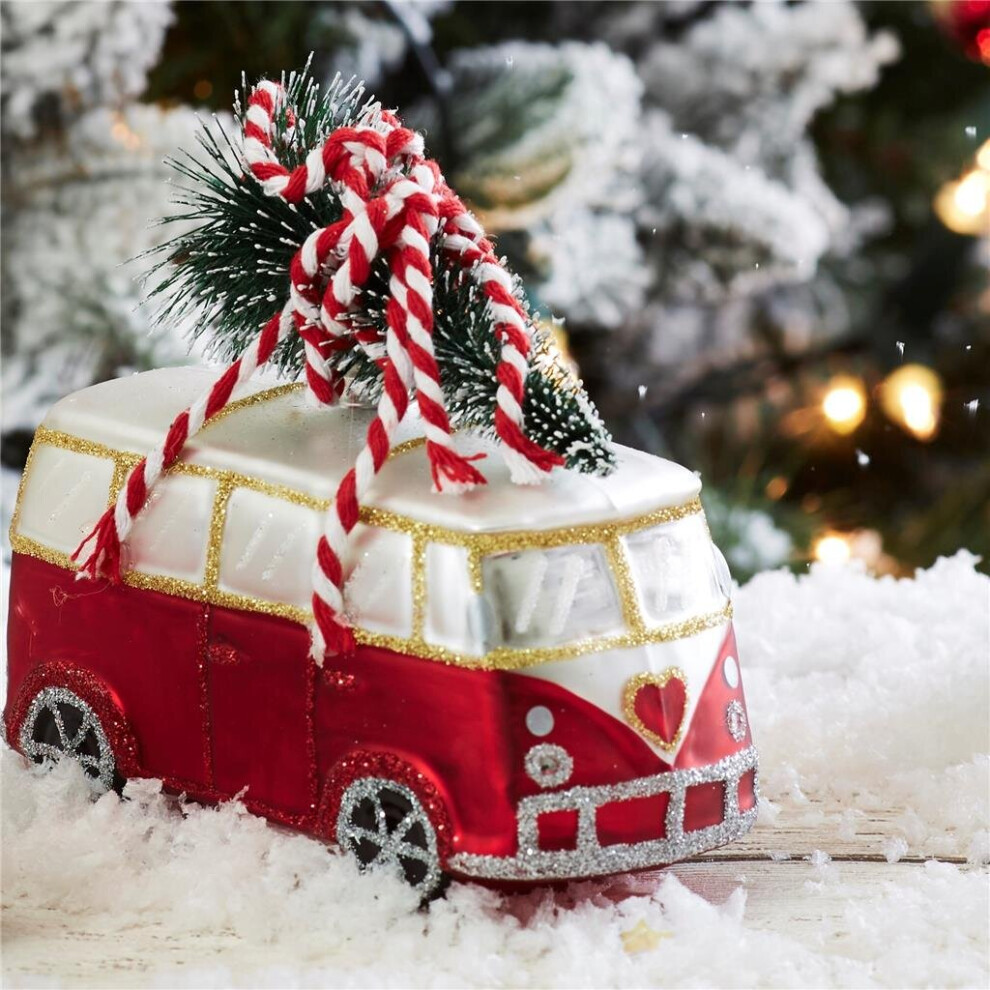 Love Camper Van Christmas Bauble