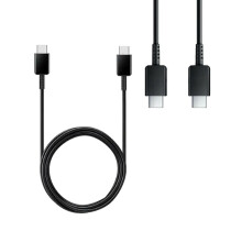 (Cable Only) Samsung EU 2 Pin 2 Amp 25 Watt Super Fast Mains Charger USB-C Data Cable Black