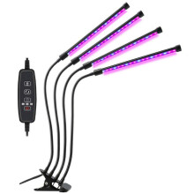 LED Grow Light Plant 4 Head Growing Lamp Lights for Indoor Plants Sink Drain