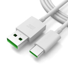 (Cable Only) Original Oppo VOOC 30Watt Rapid Fast 3 Pin UK Charger USB-C Cable