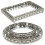 URBN Living (Rectangular, 32cm) Silver Mirror Trays | Decorative Display Stands 2
