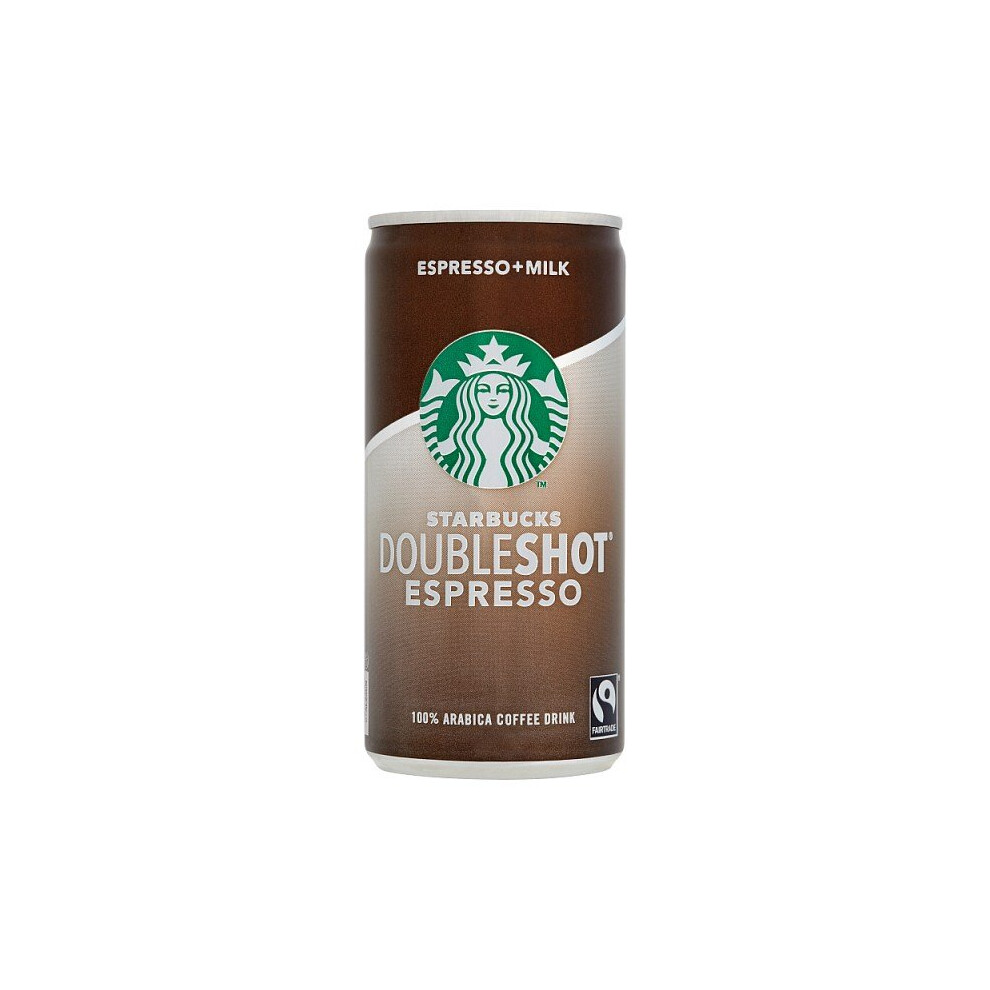 Starbucks Fairtrade Doubleshot Espresso Premium Coffee 12 Xdrink 200Ml