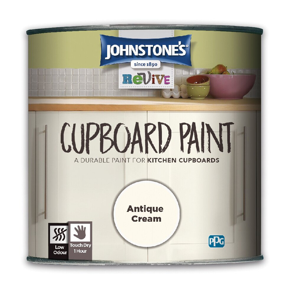 (Antique Cream) Johnstone's Revive Cupboard Paint 750ml