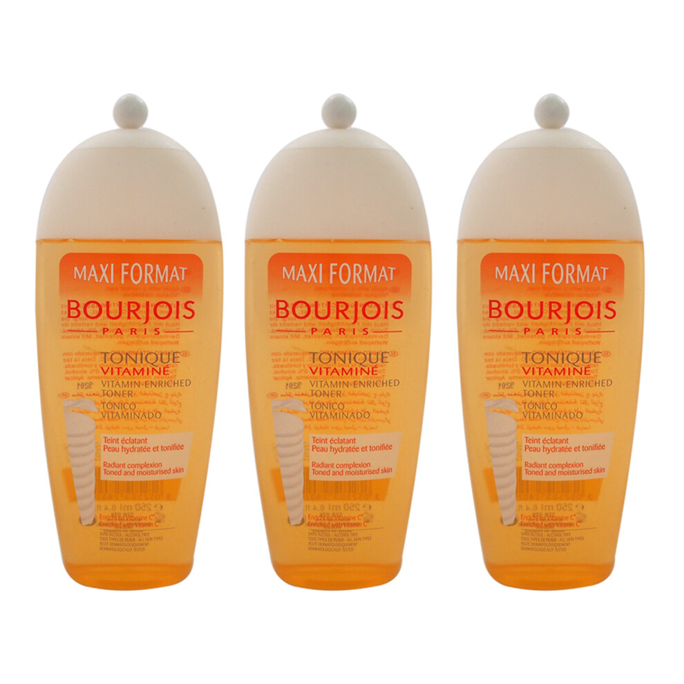 Bourjois Maxi Format Vitamin-Enriched Toner - Pack of 3 - 8.4 oz Toner