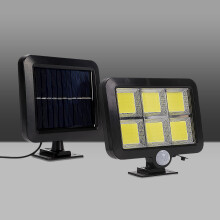 120 LED Solar Powered Outdoor Garden Light Security Flood Wall Lamp