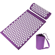 (Lavender) Massage Mat Sit Yoga Lying Mats Pain Stress Relax