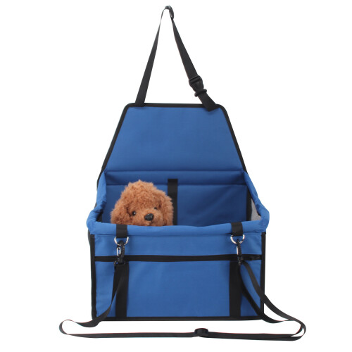 (Blue) Folding Dog Car Seat