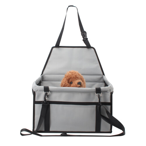 (Grey) Folding Dog Car Seat