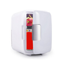 (White) 4L Portable Mini Fridge Car Refrigerator
