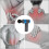 (blue) Massage Gun Muscle Vibration Relaxing Therapy 5