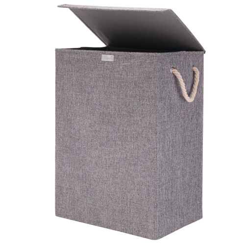 (Rice Gray) Laundry Baskets Washing Storage Folding 2