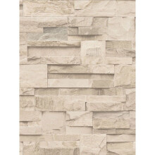 Slate Stone Wallpaper Beige Muriva J274-07