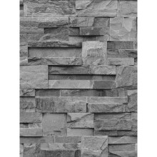 Slate Stone Wallpaper Charcoal Muriva J274-09