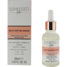 Sunkissed Skin Multi Peptide Serum 30ml - Stimulates Collagen Production (95% Natural Formula, Cruelty Free, 1% PAL GHK, 1% PAL GQPR)