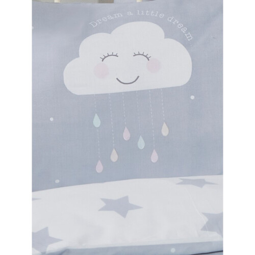 (Single) Happy Clouds Duvet Cover and Pillowcase Set 2